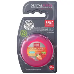 Зубная нить dentalfloss, с ароматом клубники, 30 м