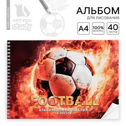 Альбом для рисования 40 листов на пружине а4