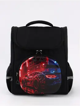 Рюкзак школьный, с эргономичной спинкой, 2 отделения