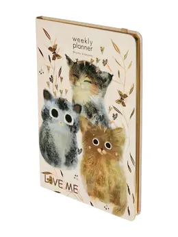 Еженедельник недатированный bruno visconti: love me, а5, на резинке