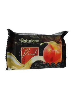 Мыло туалетное ординарное naturiana с персиковым маслом, 100 г