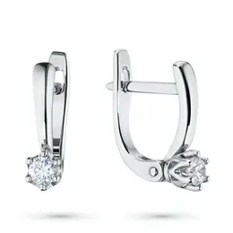 Серьги из белого золота с бриллиантами э4701сг05171200