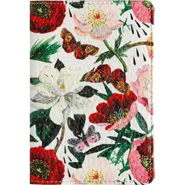 Обложка для паспорта Bruno Visconti Flora Пионы экокожа разноцветная