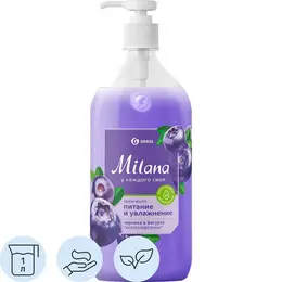 Крем-мыло Grass Milana Черника в йогурте 1 л Крем-мыло Grass Milana Черника в йогурте 1 л
