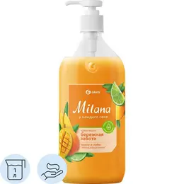 Крем-мыло Grass Milana Манго и лайм 1 л
