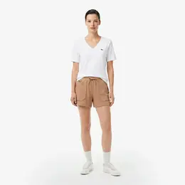 Женские хлопковые шорты Lacoste Женские хлопковые шорты Lacoste