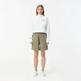 Женские шорты Lacoste из смеси льна