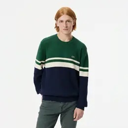 Мужской свитер Lacoste в полоску классического кроя
